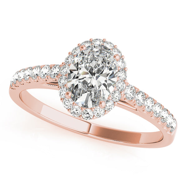 Halo Pavé Diamond Engagement Ring (1/5 ct. tw.)