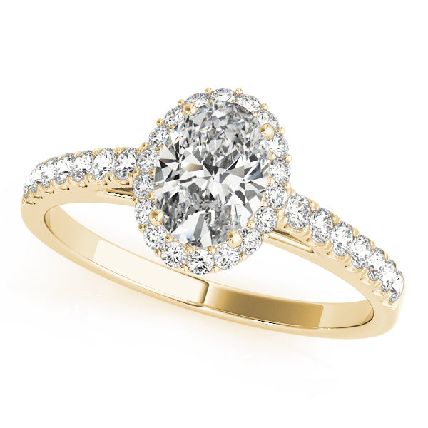 Halo Pavé Diamond Engagement Ring (1/5 ct. tw.)