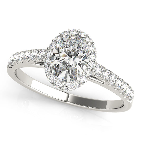 Halo Pavé Diamond Engagement Ring (1/3 ct. tw.)