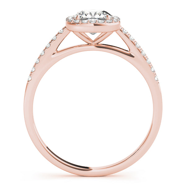 Cushion Halo Pavé Diamond Engagement Ring (1/3 ct. tw.)
