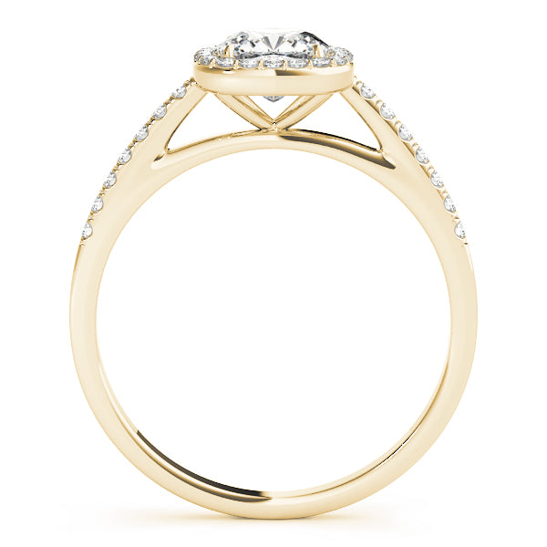Cushion Halo Pavé Diamond Engagement Ring (1/4 ct. tw.)