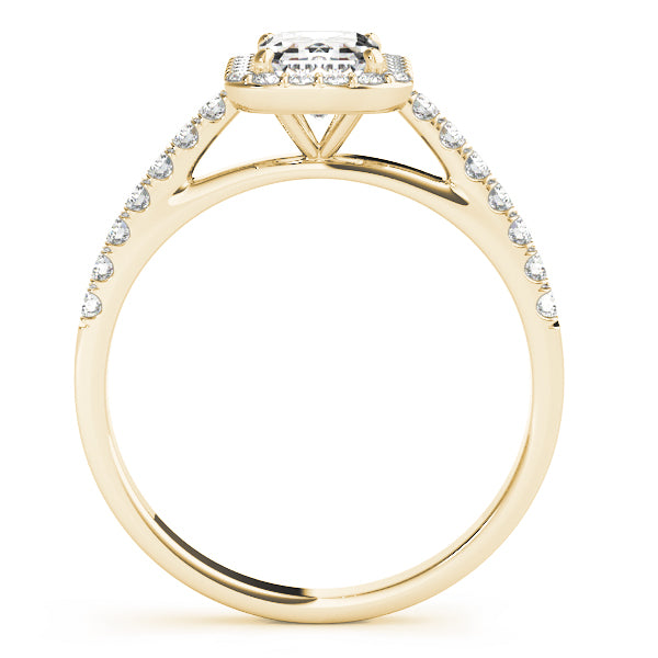 Halo Pavé Diamond Engagement Ring (1/4 ct. tw.)