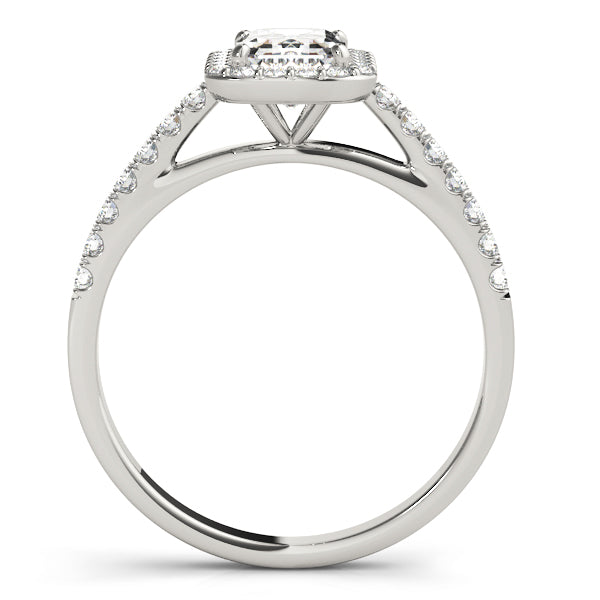 Halo Pavé Diamond Engagement Ring (1/5 ct. tw.)