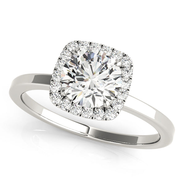Cushion Halo Diamond Engagement Ring (1/8 ct. tw.)