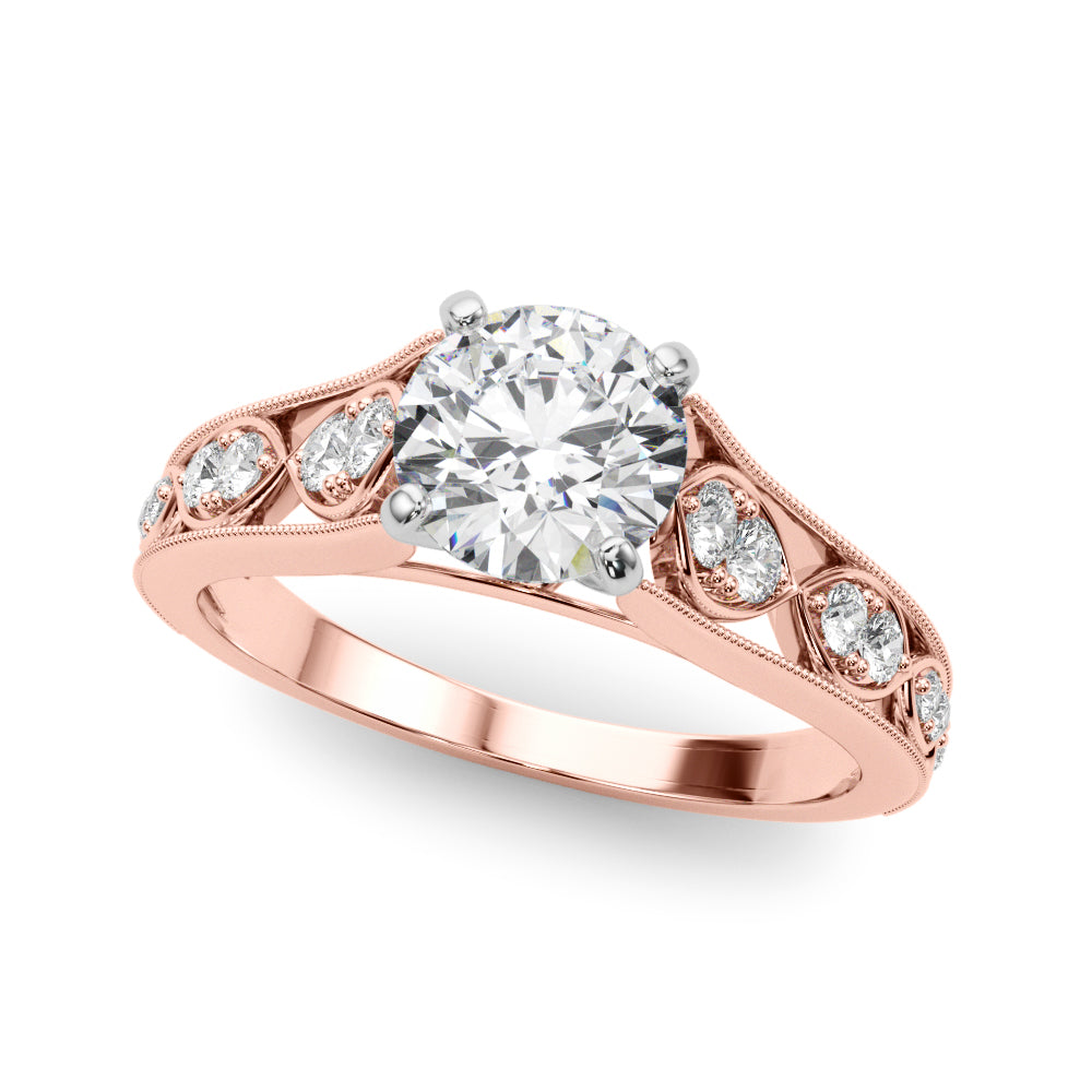 Milgrain Bezel Diamond Engagement Ring (1/5 ct. tw.)