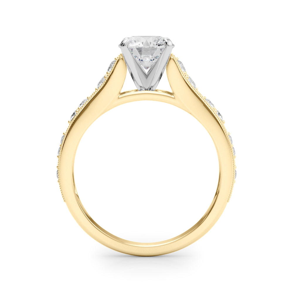Milgrain Bezel Diamond Engagement Ring (1/5 ct. tw.)