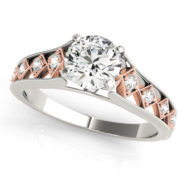 Tessere Lattice Split-Shank Diamond Engagement Ring (1/8 ct. tw.)
