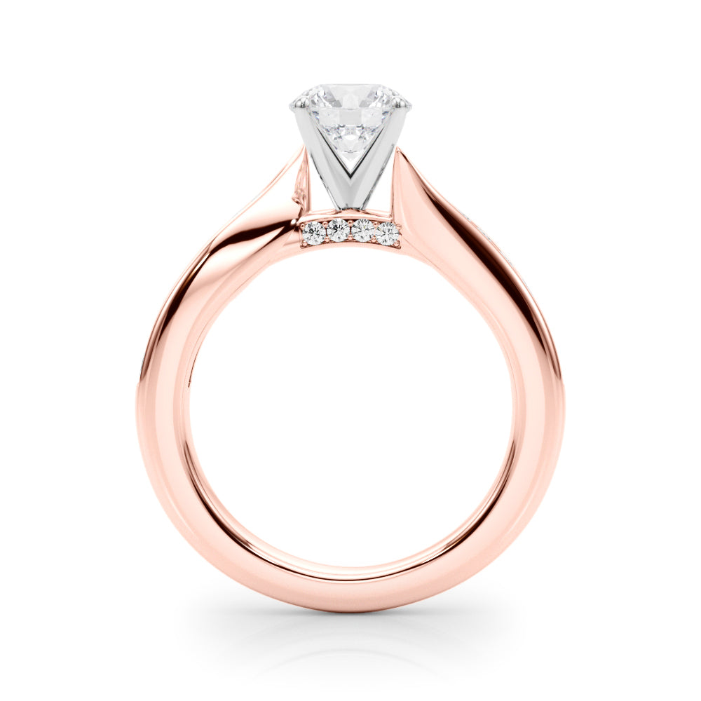 Twist Channel-Set Diamond Engagement Ring (1/3 ct. tw.)