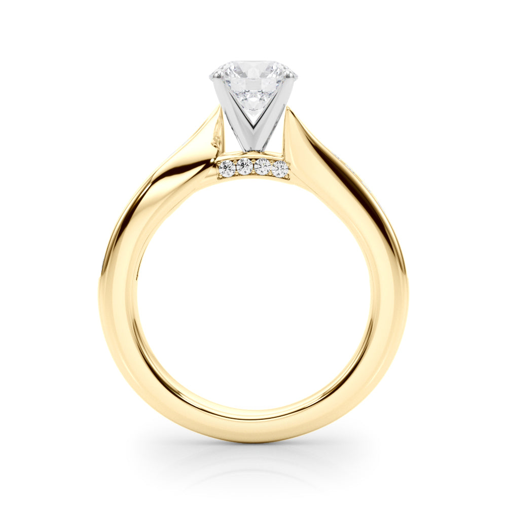 Twist Channel-Set Diamond Engagement Ring (1/3 ct. tw.)