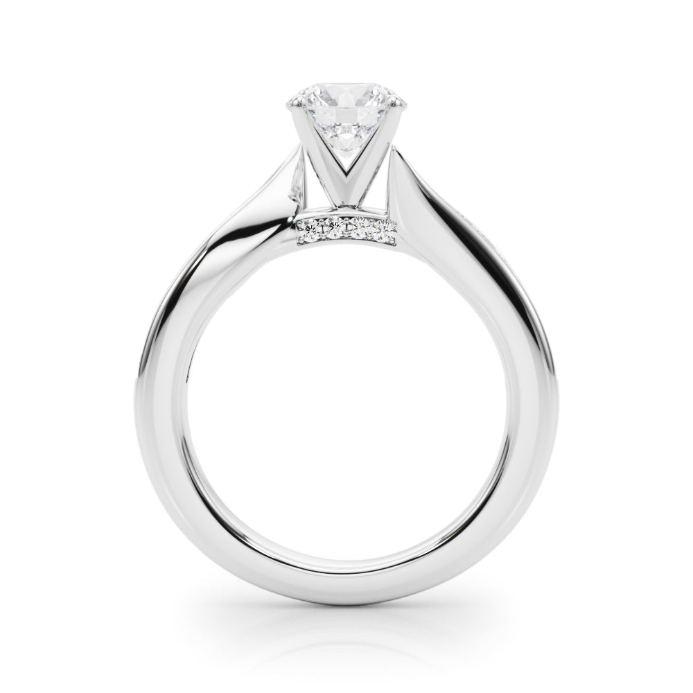 Twist Channel-Set Diamond Engagement Ring (1/3 ct. tw.)