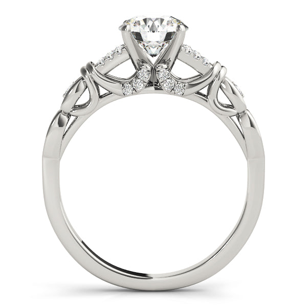 Graceful Swirl Diamond Engagement Ring (1/10 ct. tw.)