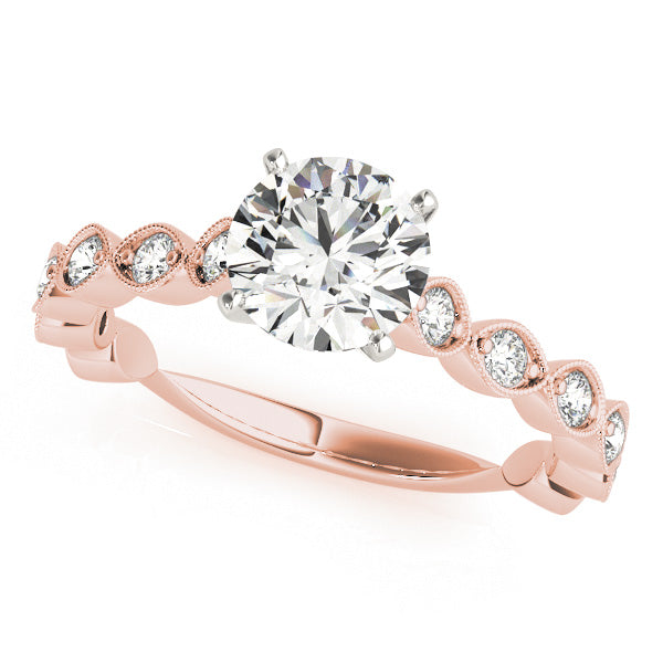 Vintage Milgrain Diamond Engagement Ring (3/8 ct. tw.)