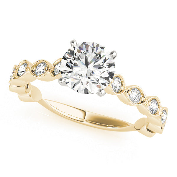 Vintage Milgrain Diamond Engagement Ring (3/8 ct. tw.)