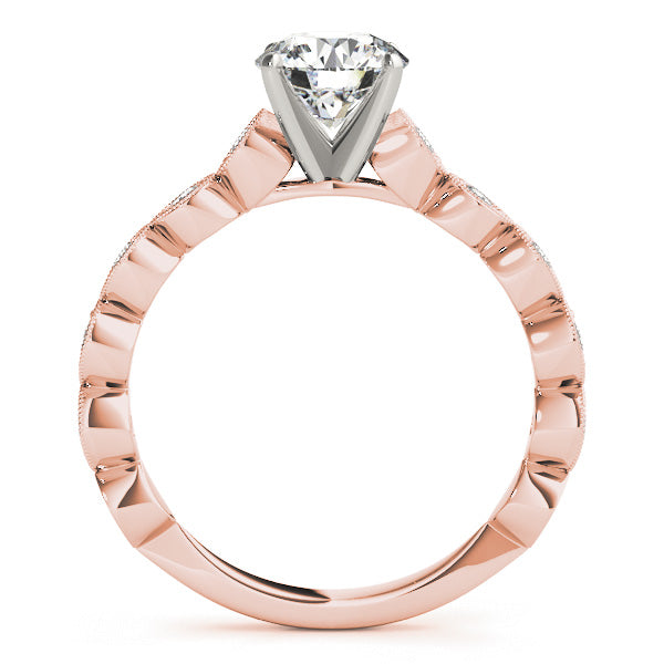 Vintage Milgrain Diamond Engagement Ring (3/8 ct. tw.)