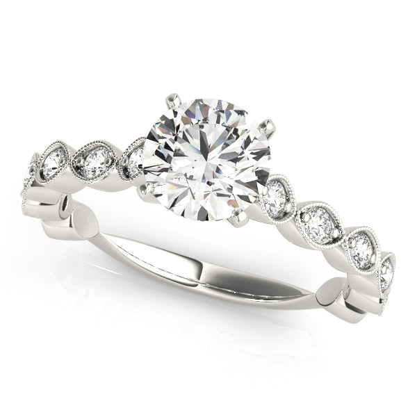 Vintage Milgrain Diamond Engagement Ring (3/8 ct. tw.)