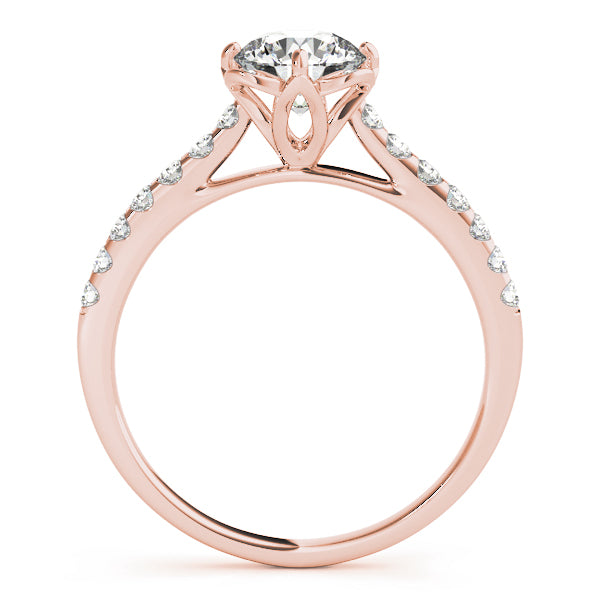 Floral Pavé Diamond Engagement Ring (1/4 ct. tw.)