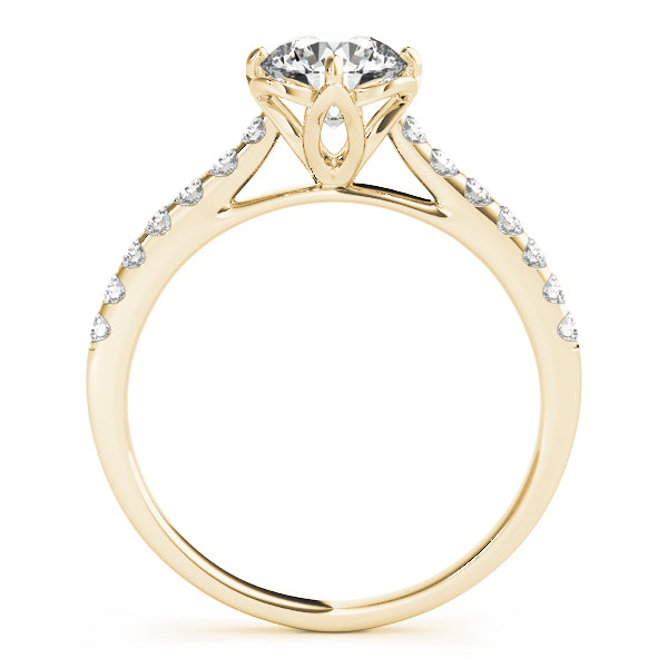 Floral Pavé Diamond Engagement Ring (1/4 ct. tw.)