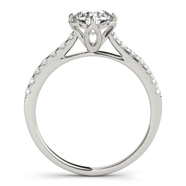 Floral Pavé Diamond Engagement Ring (1/4 ct. tw.)