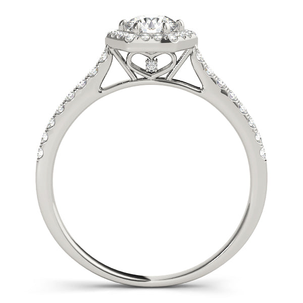 Halo Pavé Diamond Engagement Ring (1/3 ct. tw.)