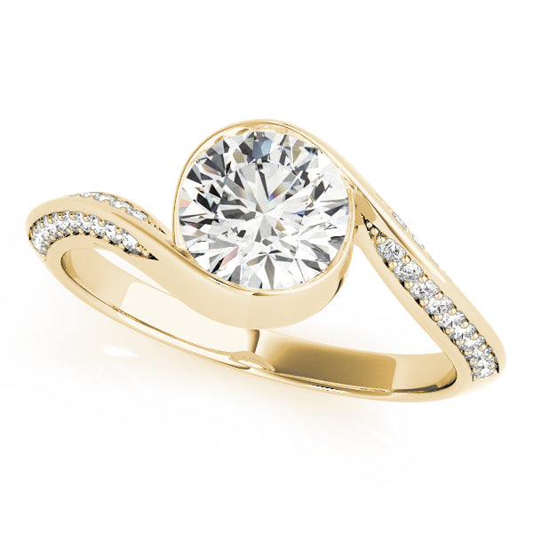 Petite Twist Pavé Diamond Engagement Ring (3/4 ct. tw.)