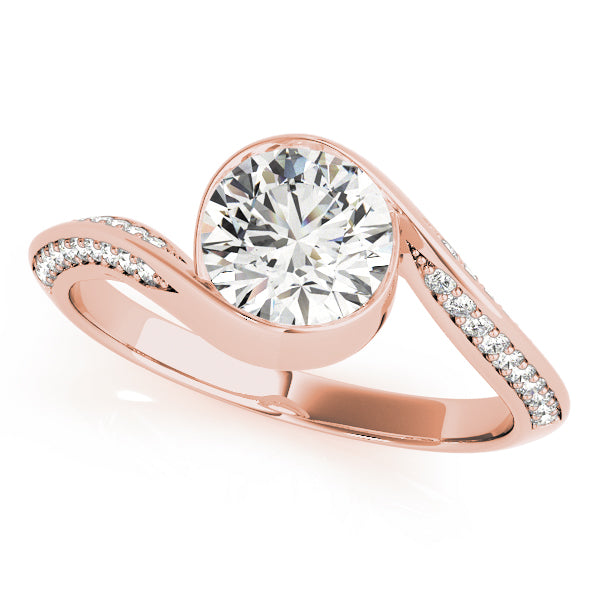Petite Twist Pavé Diamond Engagement Ring (3/4 ct. tw.)