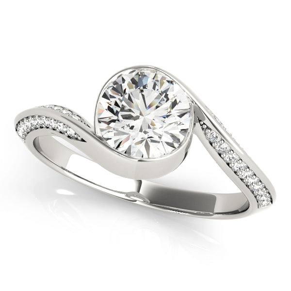 Petite Twist Pavé Diamond Engagement Ring (3/4 ct. tw.)