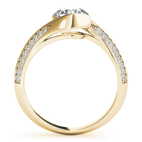 Petite Twist Pavé Diamond Engagement Ring (1/4 ct. tw.)