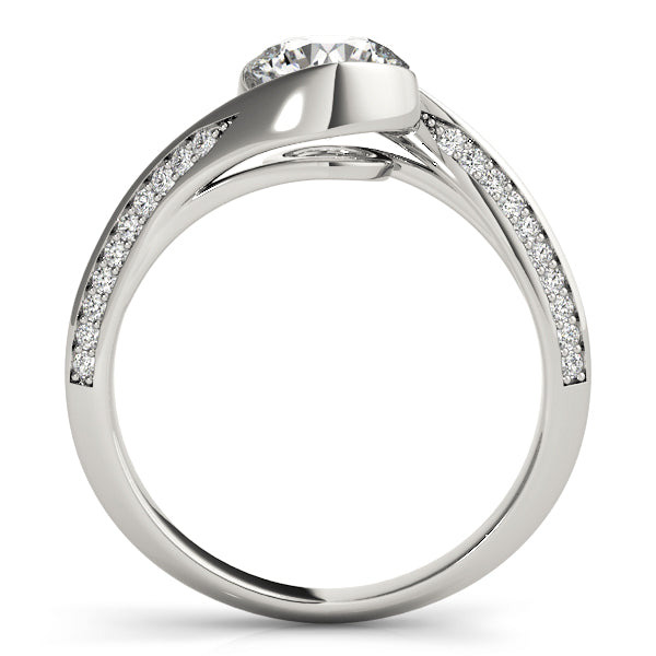 Petite Twist Pavé Diamond Engagement Ring (1/4 ct. tw.)