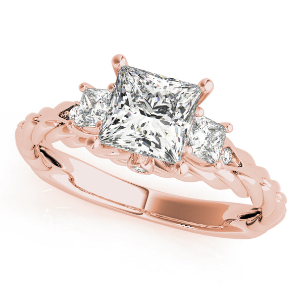 Three-Stone Princess-Cut Diamond Engagement Ring (1/6 ct. tw.)