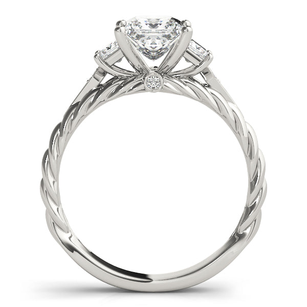 Three-Stone Princess-Cut Diamond Engagement Ring (1/6 ct. tw.)