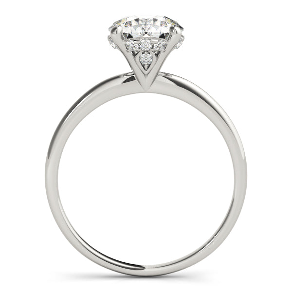 Petite Hidden Accent Diamond Solitaire Engagement Ring (1/20 ct. tw.)
