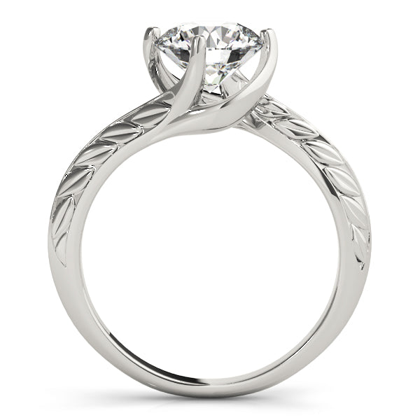 Organic Twist Diamond Engagement Ring