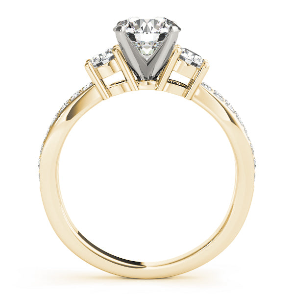 Twist Three-Stone Diamond Engagement Ring (5/8 ct. tw.)