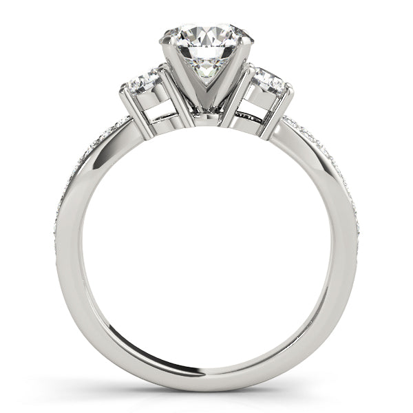 Twist Three-Stone Diamond Engagement Ring (5/8 ct. tw.)