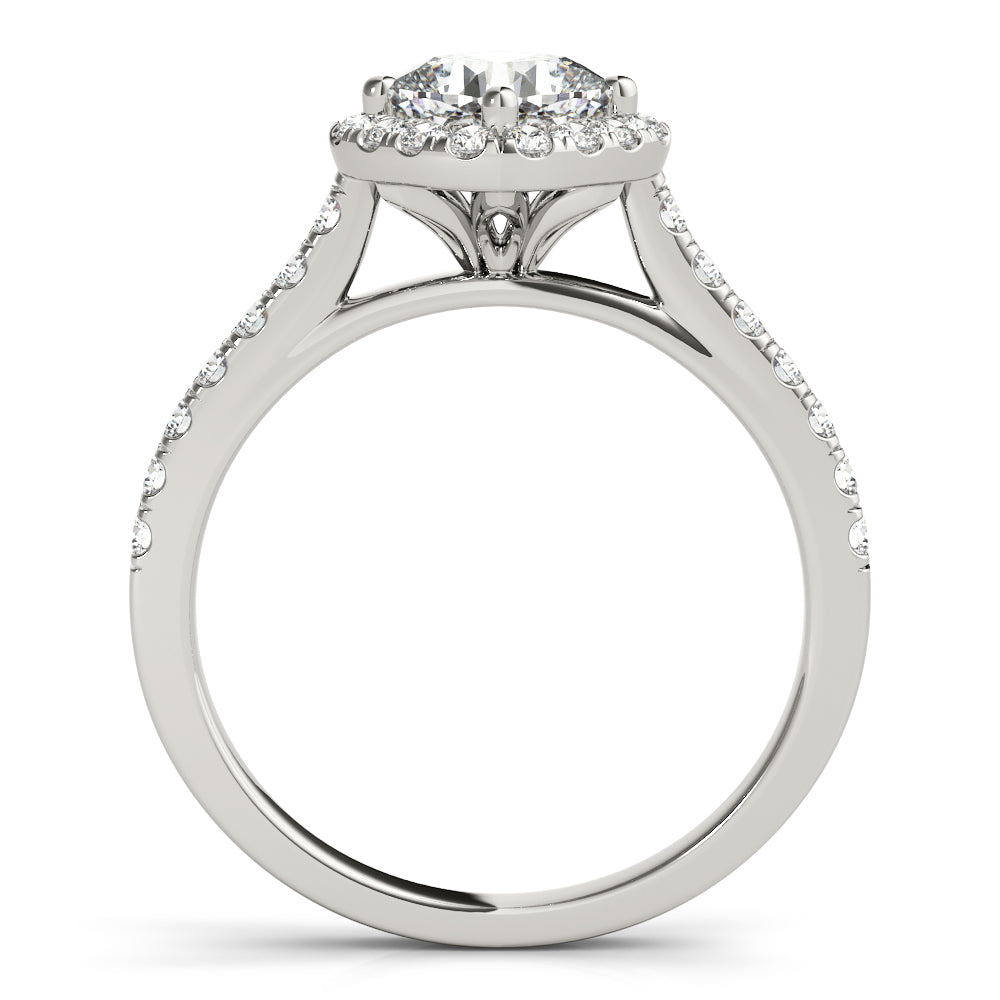 Halo Pavé Diamond Engagement Ring (1/3 ct. tw.)