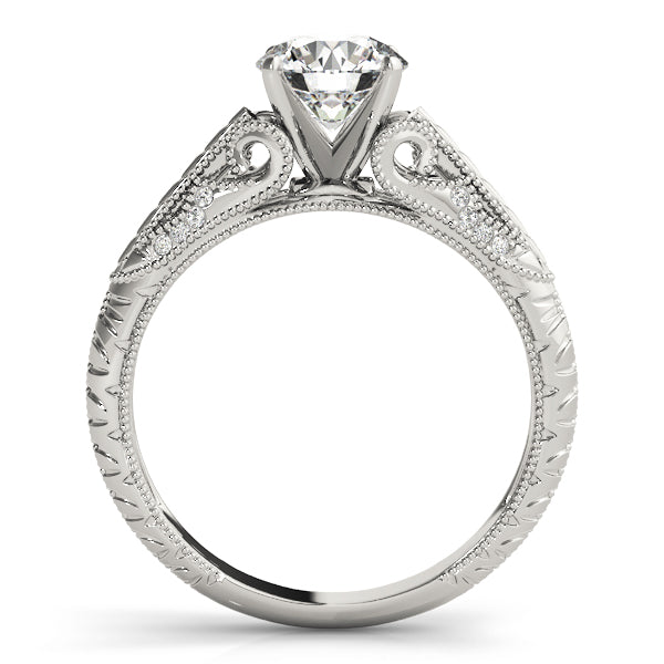 Vintage Engraved Diamond Engagement Ring (1/20 ct. tw.)