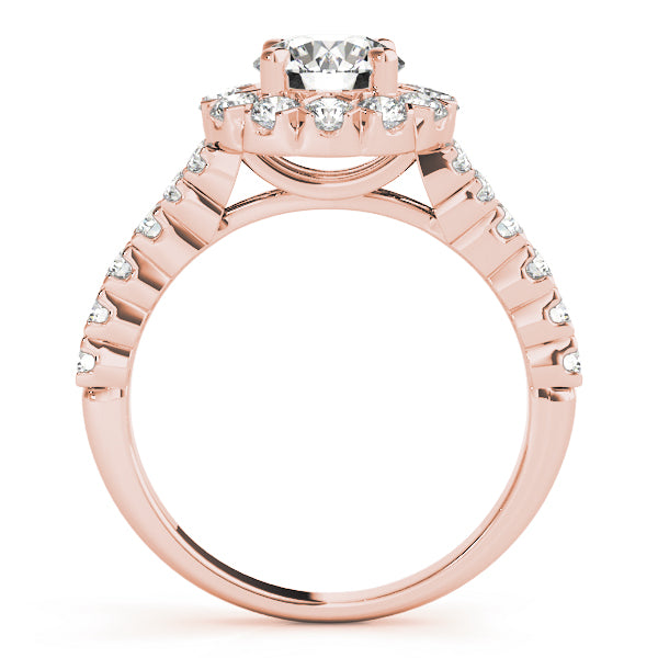 Double Halo Floral Diamond Engagement Ring (7/8 ct. tw.)