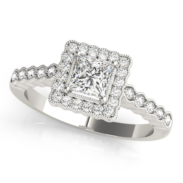 Cushion Halo Diamond Engagement Ring (1/6 ct. tw.)