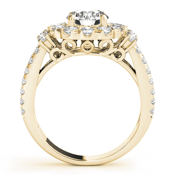 Cluster Double Halo Diamond Engagement Ring (1 ct. tw.)