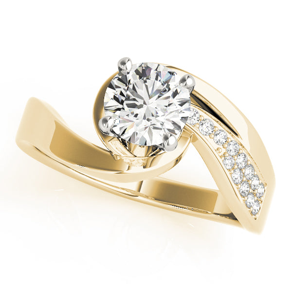 Twist Pavé Diamond Engagement Ring (1/10 ct. tw.)