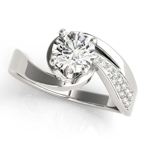 Twist Pavé Diamond Engagement Ring (1/10 ct. tw.)