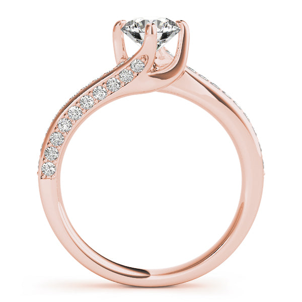 Petite Twist Pavé Diamond Engagement Ring (1/4 ct. tw.)