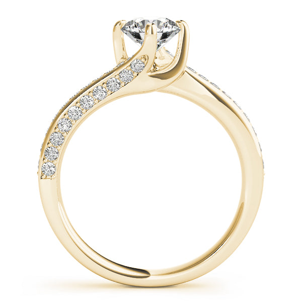 Petite Twist Pavé Diamond Engagement Ring (1/4 ct. tw.)