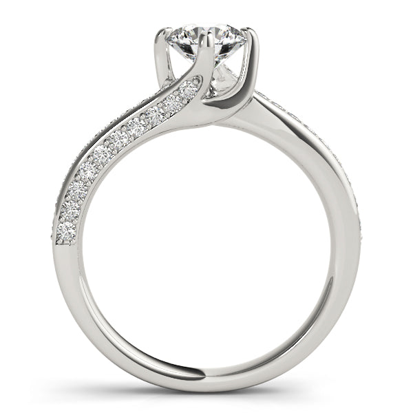 Petite Twist Pavé Diamond Engagement Ring (1/4 ct. tw.)