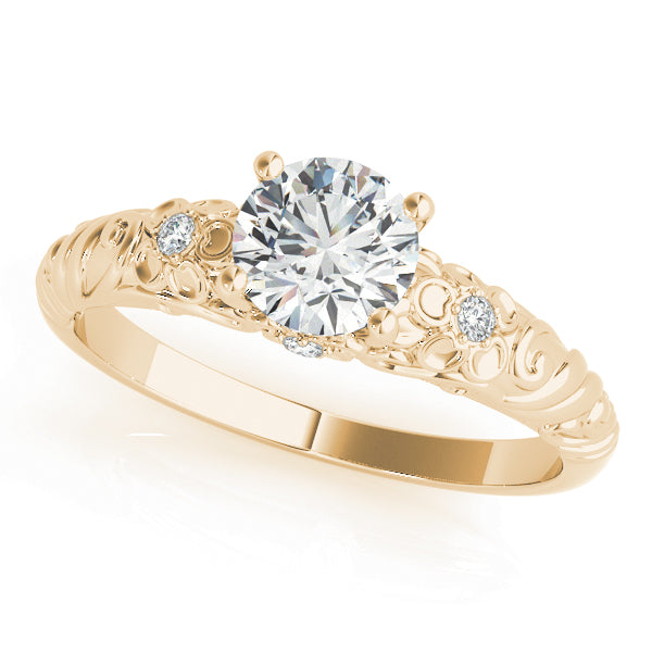 Romantic Scrollwork Diamond Engagement Ring (1/20 ct. tw.)