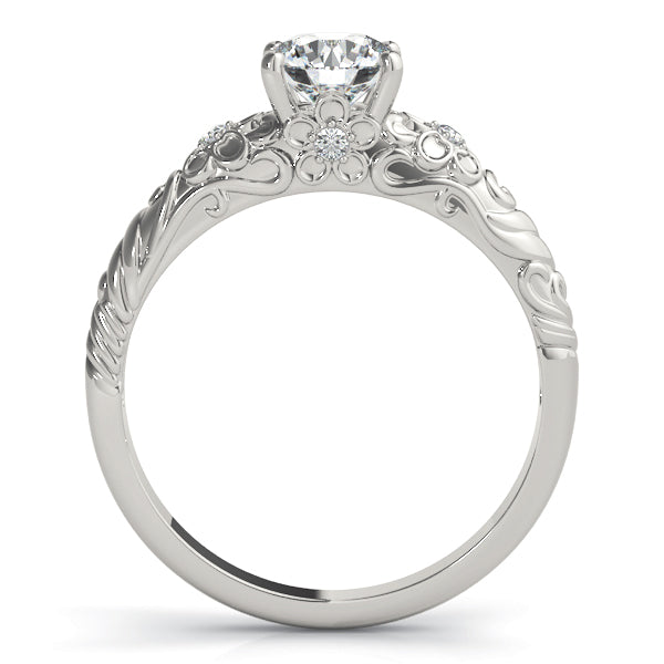 Romantic Scrollwork Diamond Engagement Ring (1/20 ct. tw.)