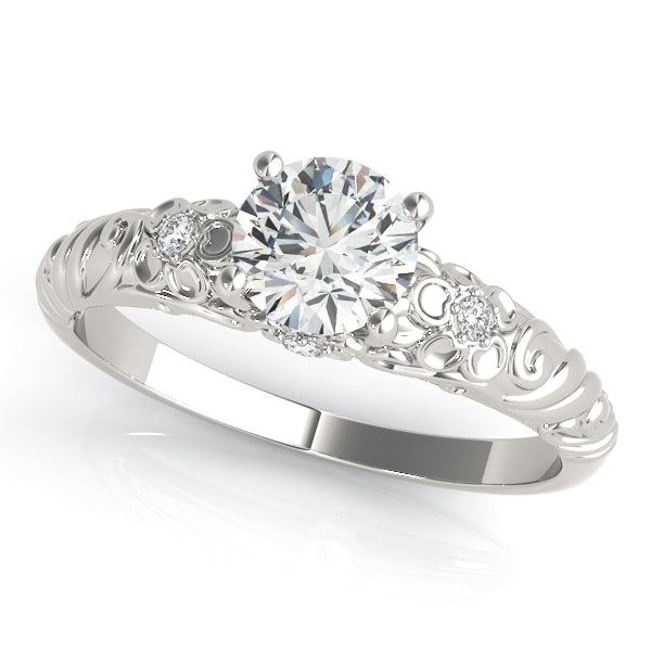 Romantic Scrollwork Diamond Engagement Ring (1/20 ct. tw.)