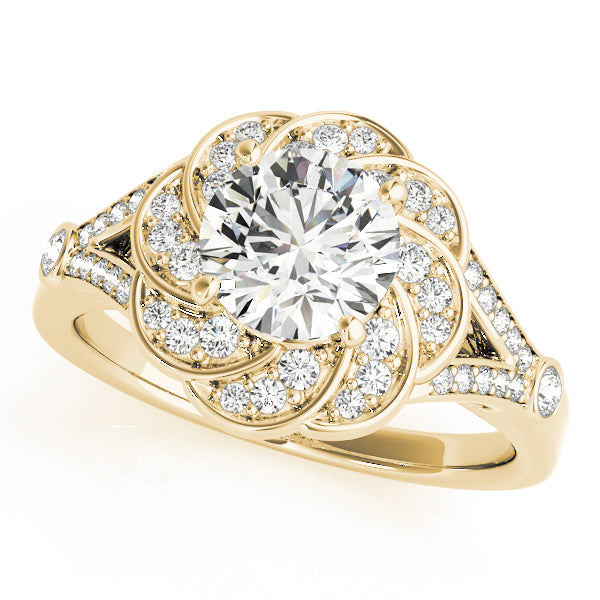 Romantic Scalloped Pavé Diamond Engagement Ring (1/4 ct. tw.)