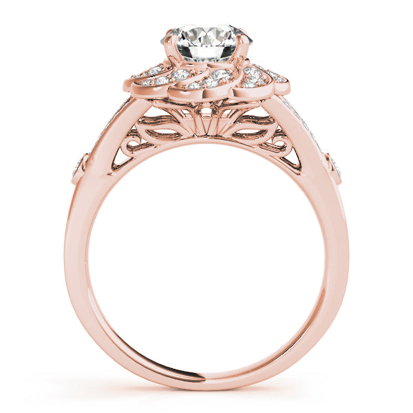 Romantic Scalloped Pavé Diamond Engagement Ring (1/4 ct. tw.)
