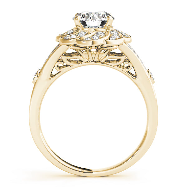 Romantic Scalloped Pavé Diamond Engagement Ring (1/4 ct. tw.)